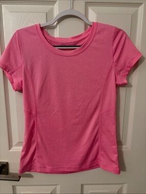tek gear Pink Short-Sleeve Crewneck Athletic Tee